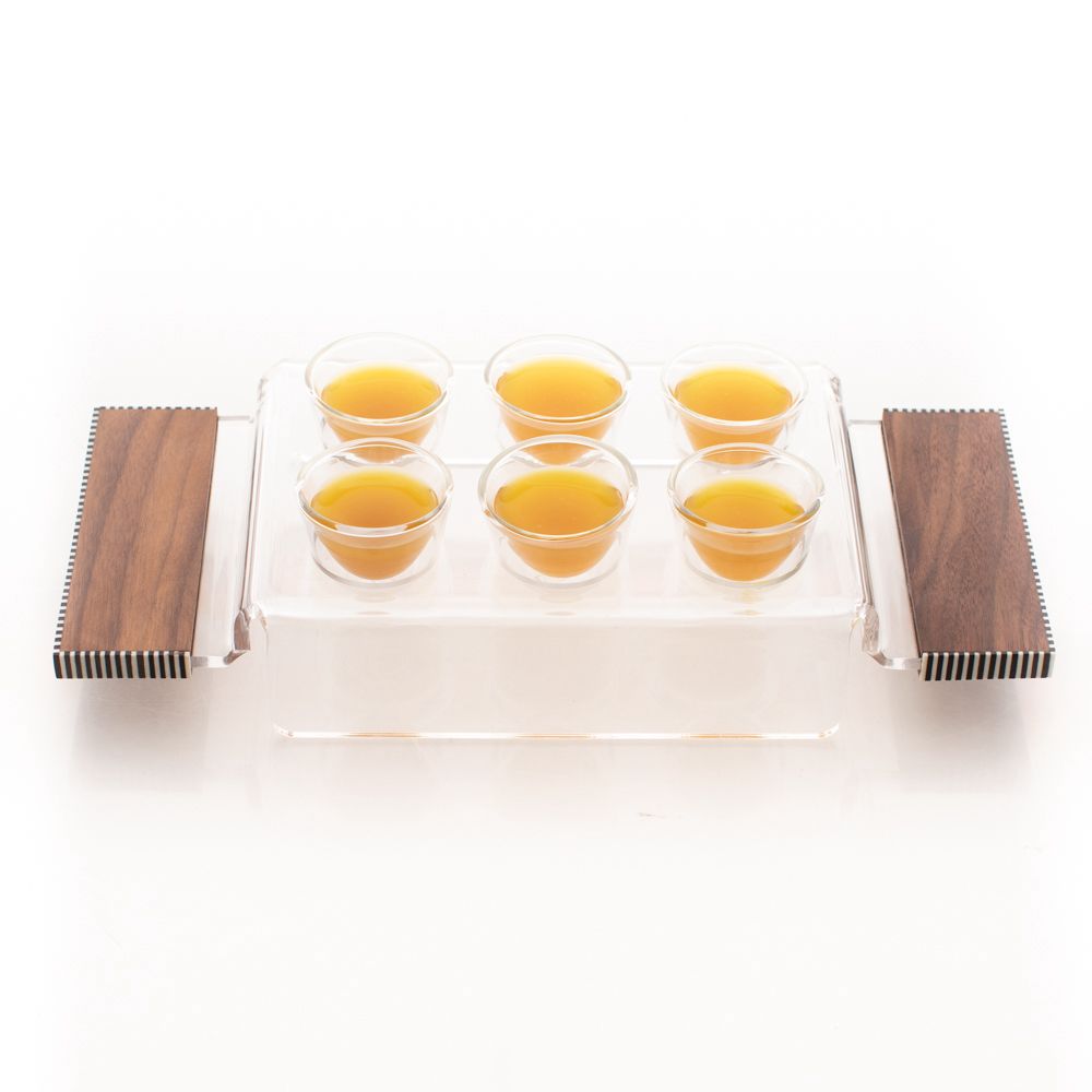 COFFEE WOOD TRAY SET (WITH OUT COFFEE CUPS)